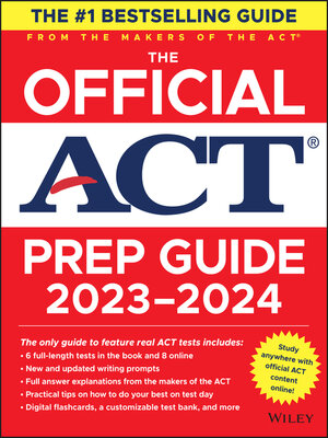 cover image of The Official ACT Prep Guide 2023-2024
